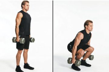 اسکات با دمبل یکی از تمرینات هایپرتروفی
