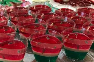 طرز تهیه ژله شب یلدا لیوانی