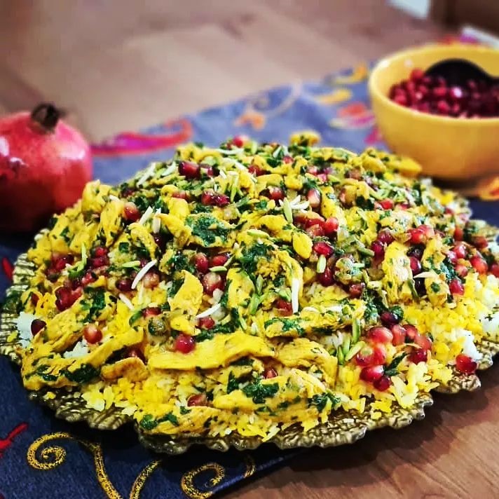 طرز تهیه انار پلو