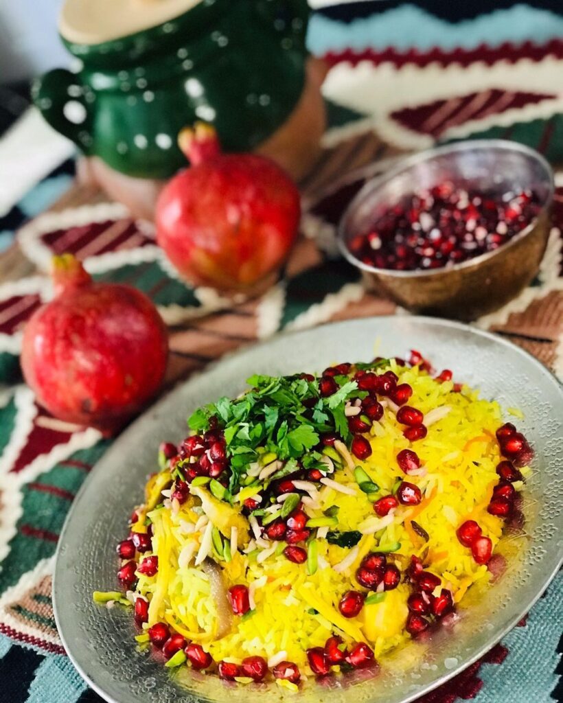 طرز تهیه انار پلو