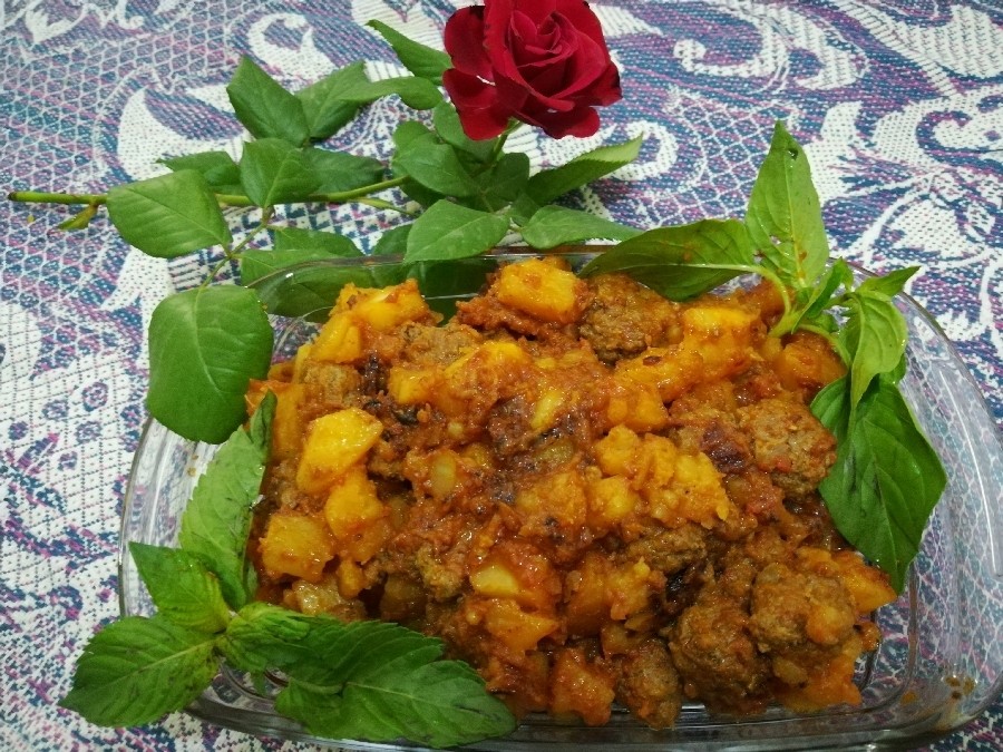 طرز تهیه ته تابه ای اصفهانی