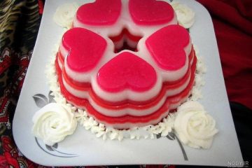 طرز تهیه ژله قلبی