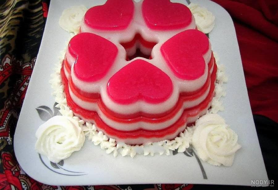 طرز تهیه ژله قلبی