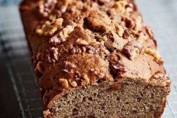 طرز تهیه کیک تخته ای گردویی