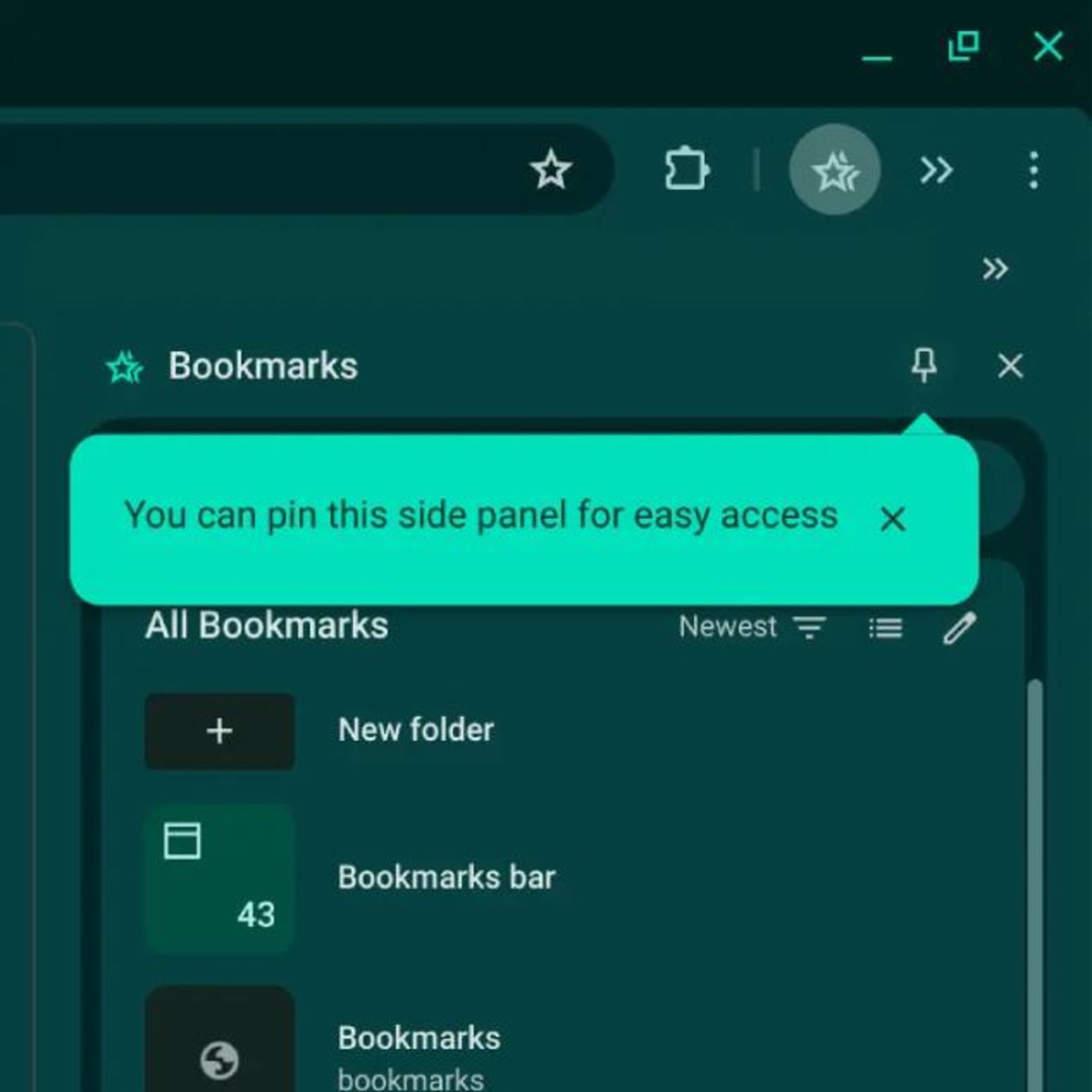 پین کردن صفحات در نسخه جدید کروم
