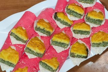 طرز تهیه کوکو دو رنگ