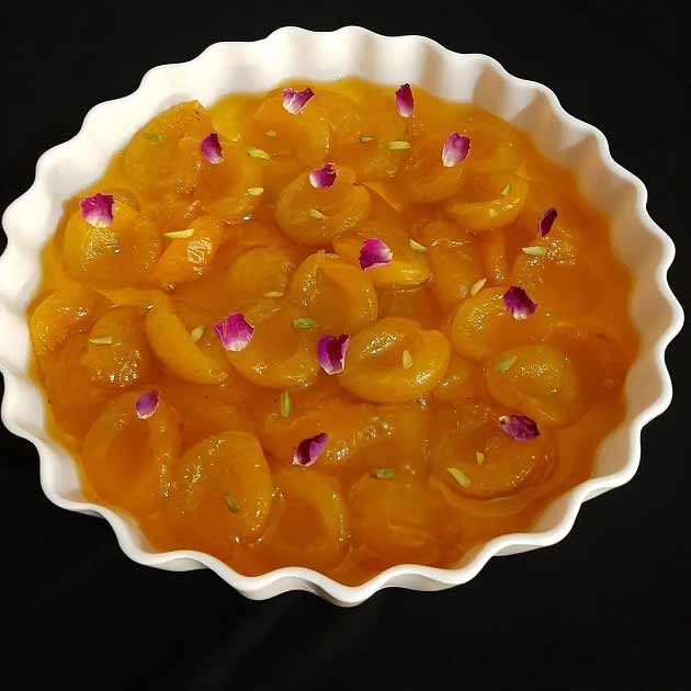 نحوه تهیه مربا گیلاس زرد با زعفران خوشرنگ و غلیظ_سلوادور 2 طرز تهیه مربا گیلاس زرد