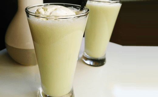 نحوه تهیه شیر طالبی خانگی خوشمزه با بستنی همانند بیرون_سلوادور 4 طرز تهیه شیر طالبی