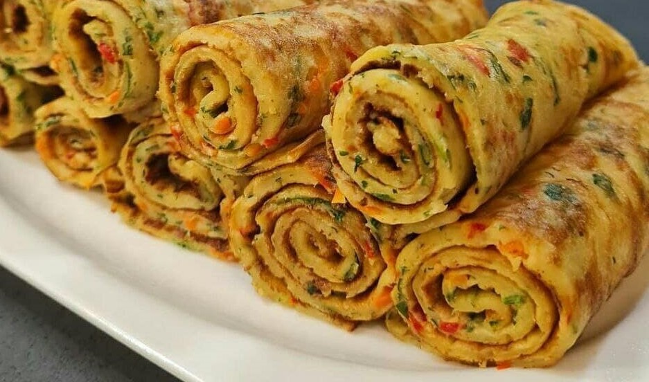 طرز تهیه کرپ سبزیجات