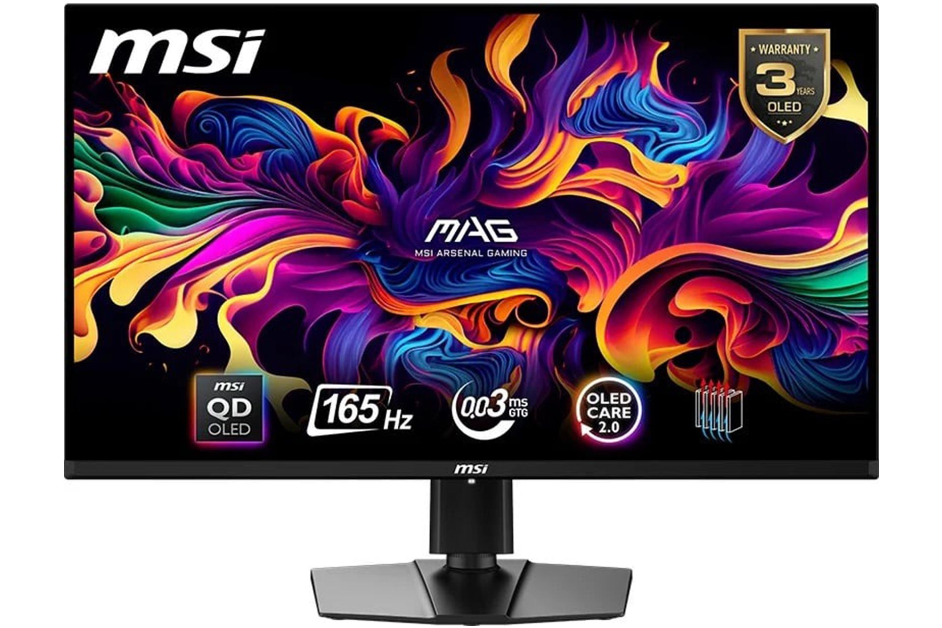 MSI چهار مانیتور شوقانگیز با پنل پیشرفته معارفه کرد_سلوادور 2 مانیتور گیمینگ ام اس آی مدل MAG 321UP از نمای رو به رو