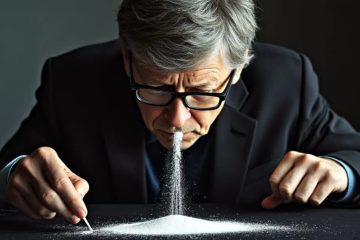 یک مرد درحال مصرف مواد مخدر