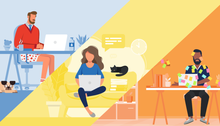 چطور ارتباطات تیمی دورکاری و هیبریدی مدیریت کنیم؟