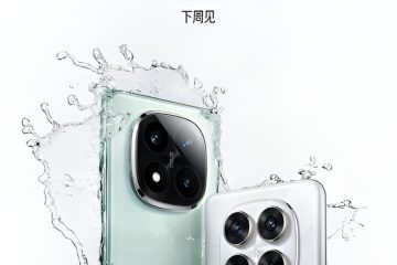 تیزر رسمی شیائومی برای تاریخ رونمایی از سری ردمی نوت ۱۴ در کنار نمایی از پنل پشتی گوشی