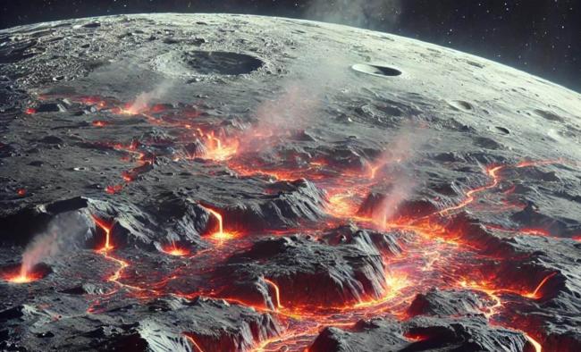 فعالیت آتشفشانی اخیر در ماه به دوره دایناسورها مربوط می‌شود