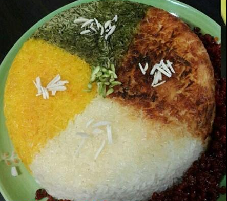 طرز تهیه برنج 4 رنگ