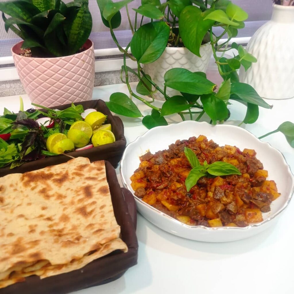 طرز تهیه خوراک دل و جگر و قلوه خوشمزه گوسفندی