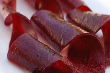 طرز تهیه لواشک آلو قرمز