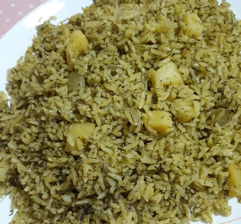 طرز تهیه پلو سیب