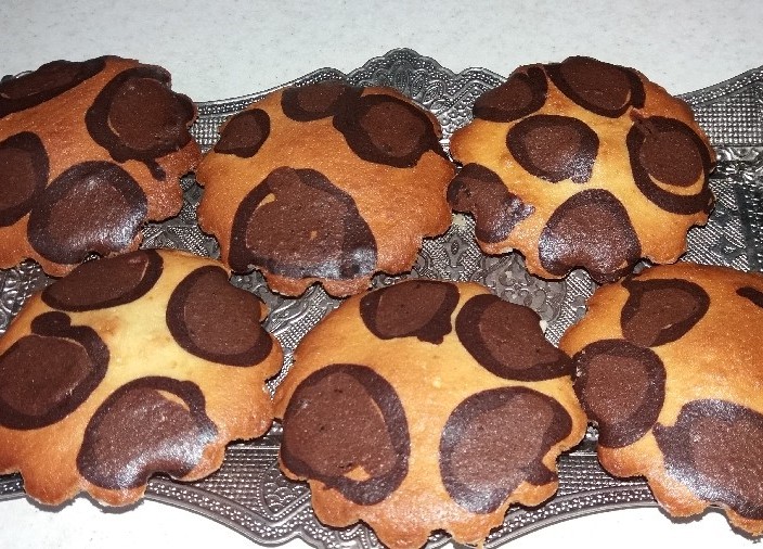 طرز تهیه کاپ کیک پلنگی