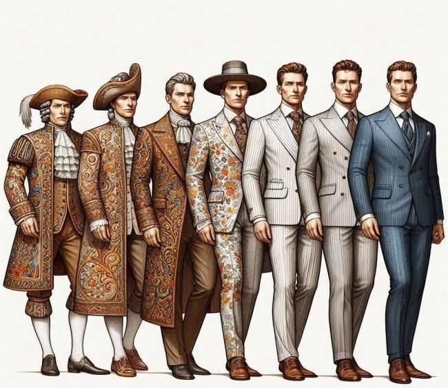 تاریخچه کت و شلوار - پوشاک جیاوان