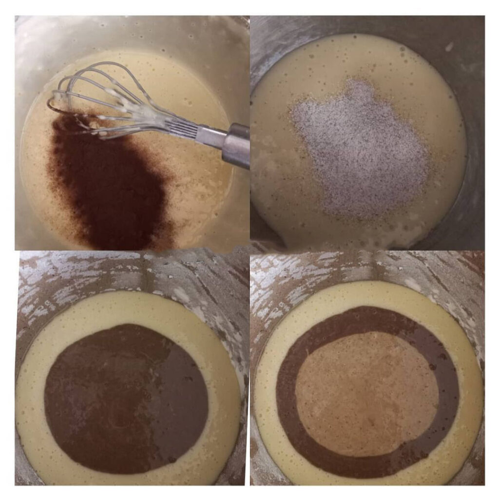 طرز تهیه کیک سه رنگ