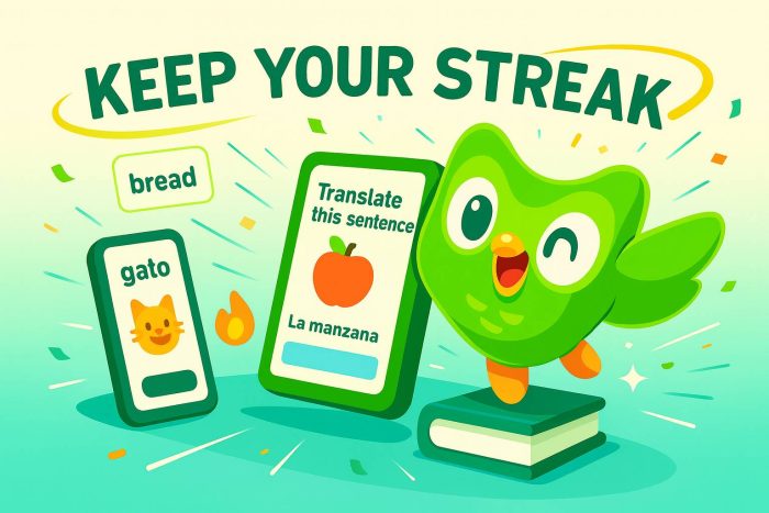روند یادگیری زبان با دولینگو