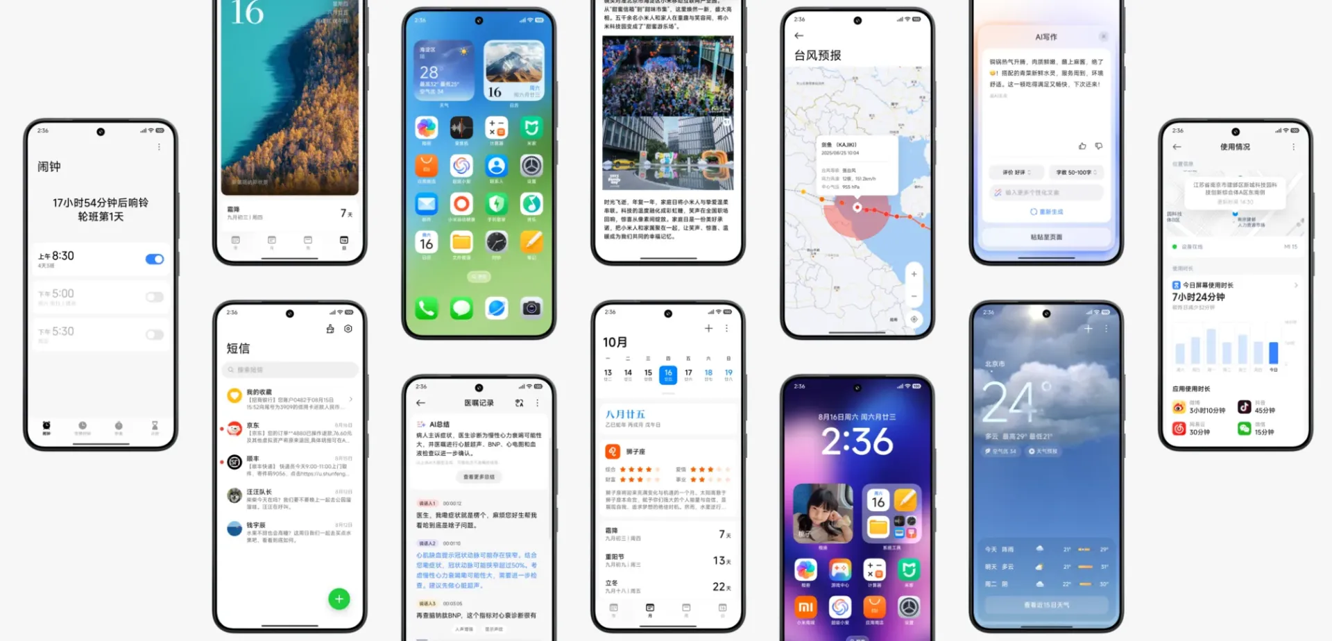 محیط بخش‌های رابط کاربری HyperOS 3