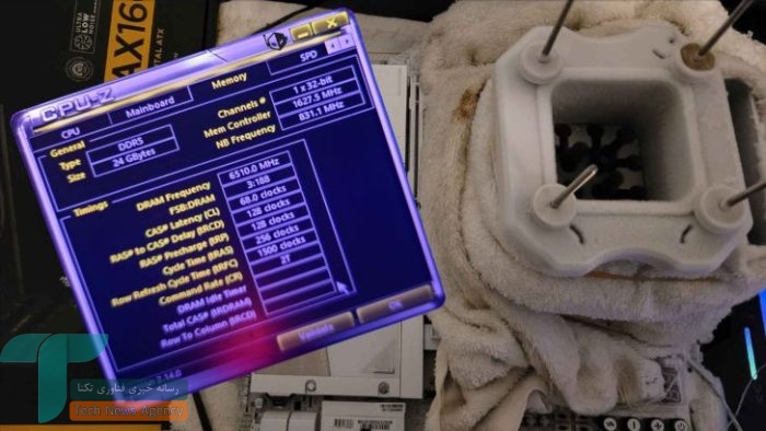 مادربرد Z890 Aorus Tachyon Ice: گیگابایت به رکورد جدید اورکلاک حافظه DDR5 دست یافت