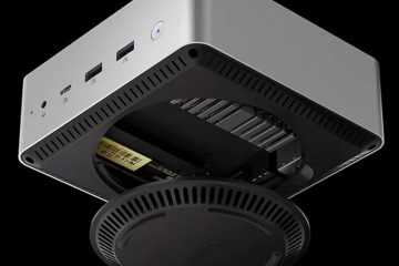 کامپیوتر Omini Plus به‌صورت معلق در هوا